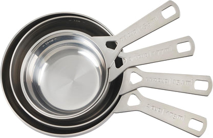 Stainless Steel Measuring Spoons, Gold Finish, Set of 5