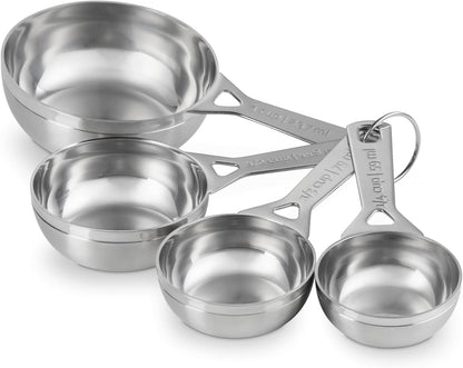 Stainless Steel Measuring Spoons, Gold Finish, Set of 5