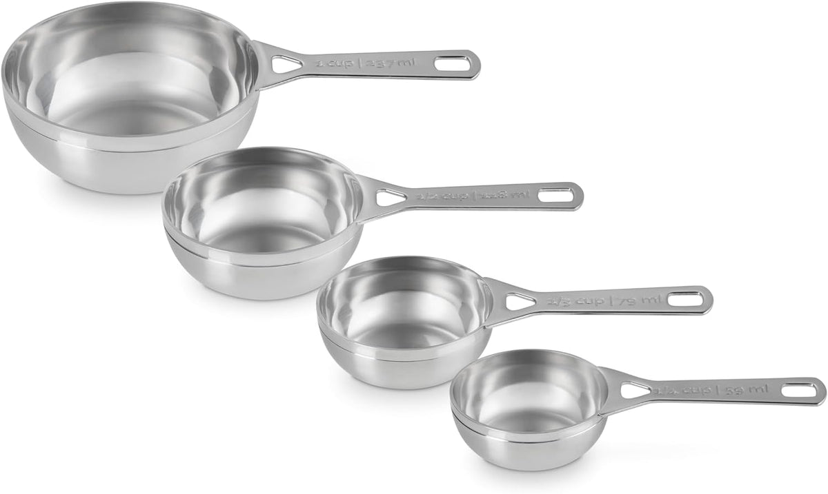 Stainless Steel Measuring Spoons, Gold Finish, Set of 5