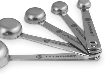 Stainless Steel Measuring Spoons, Gold Finish, Set of 5