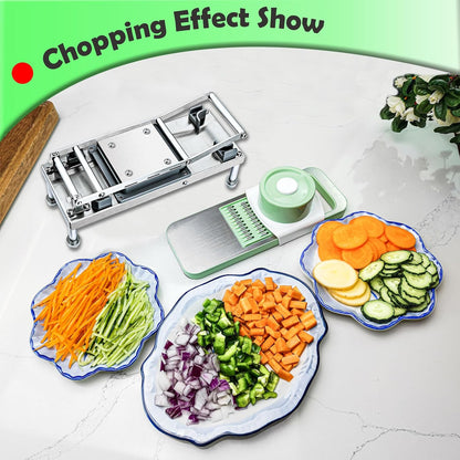 Vegetable Chopper Veggie Cutter Onion Food Dicer with Container 10 Blades