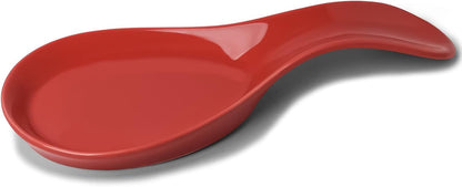Large Porcelain Spoon Rest for Kitchen Stove Top, Navy | Large Spoon Shaped Holder, Keeps Stove Top Counter Clean, Minimalist Solid Color Porcelain, Dishwasher Safe Utensil Rest