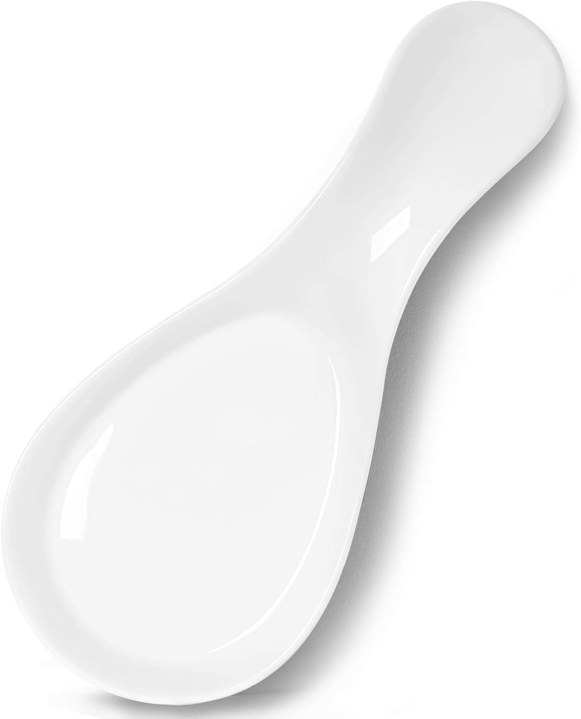 Large Porcelain Spoon Rest for Kitchen Stove Top, Navy | Large Spoon Shaped Holder, Keeps Stove Top Counter Clean, Minimalist Solid Color Porcelain, Dishwasher Safe Utensil Rest