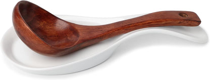 Large Porcelain Spoon Rest for Kitchen Stove Top, Navy | Large Spoon Shaped Holder, Keeps Stove Top Counter Clean, Minimalist Solid Color Porcelain, Dishwasher Safe Utensil Rest