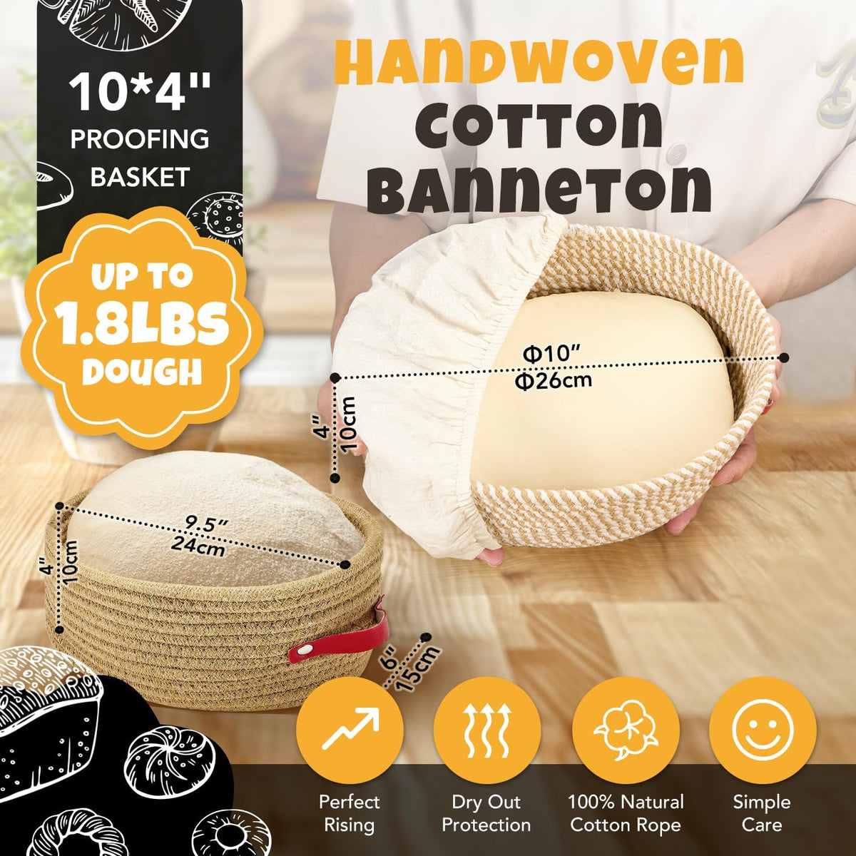 Sourdough Bread Baking Supplies, Sourdough Starter Kit with scale, Starter Jar, Bread Making Tools Kit, Sour Dough Kit Tools, Sourdough Proofing Basket, Sourdough Kit Gifts for Bakers Women Wife Mom