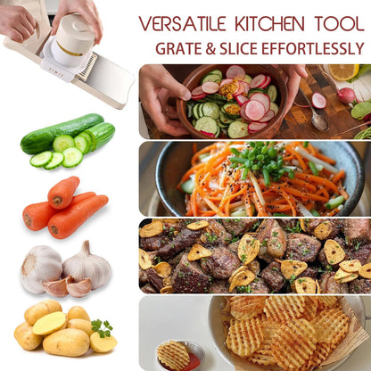 6-Blade Mandoline Slicer for Kitchen,Handheld Vegetable Slicer