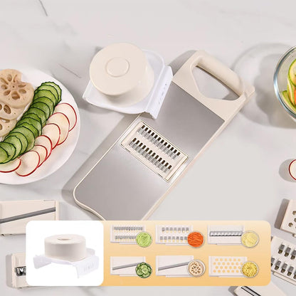 6-Blade Mandoline Slicer for Kitchen,Handheld Vegetable Slicer