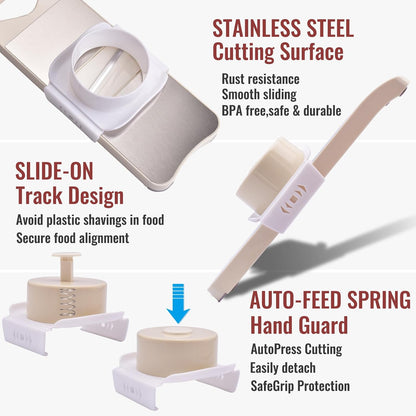 6-Blade Mandoline Slicer for Kitchen,Handheld Vegetable Slicer