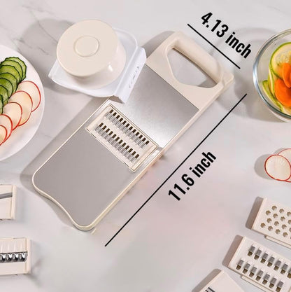 6-Blade Mandoline Slicer for Kitchen,Handheld Vegetable Slicer