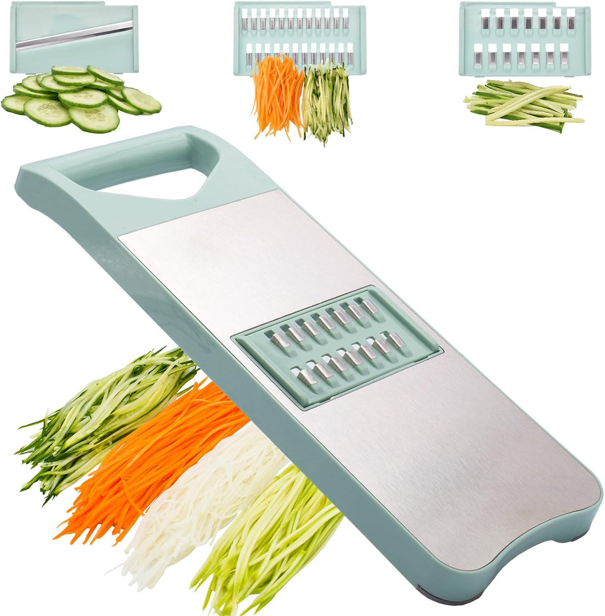 6-Blade Mandoline Slicer for Kitchen,Handheld Vegetable Slicer