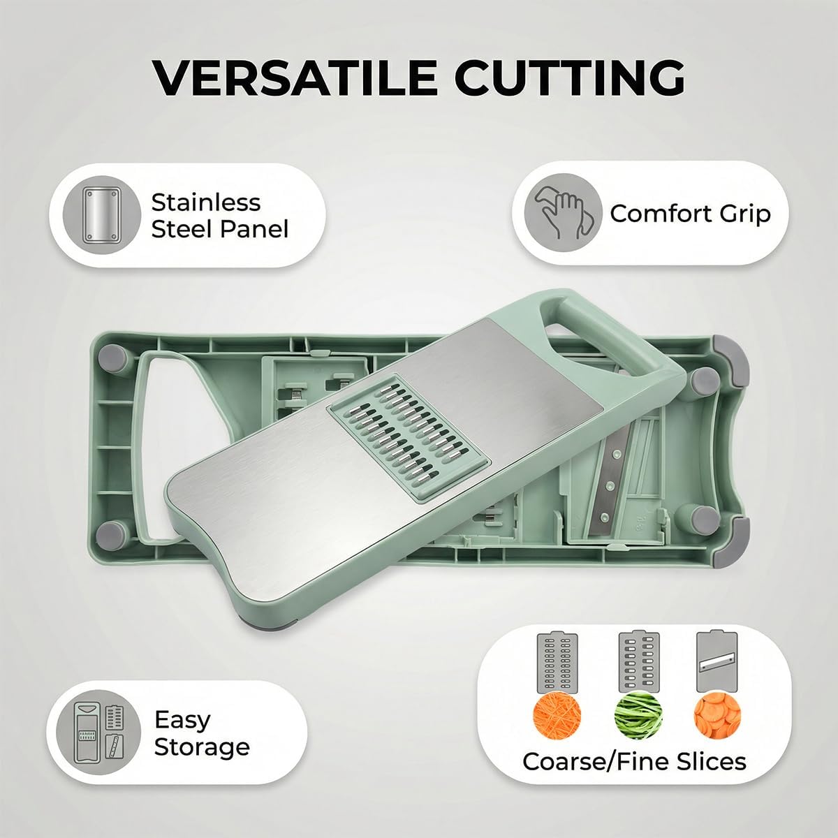 6-Blade Mandoline Slicer for Kitchen,Handheld Vegetable Slicer