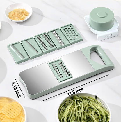 6-Blade Mandoline Slicer for Kitchen,Handheld Vegetable Slicer