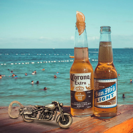 Motorcycle Gifts for Men, Beer Bottle Opener Gift for Christmas Fathers Day | Stocking Stuffers for Men, Vintage Motorcycle Beer Gift, Birthday Valentine Gift for Dad Husband Grandpa Boyfriend & Him