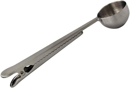 Fox Run Bag Spoon Clip, Coffee Measuring Spoon With Bag Clip, 1 Tablespoon