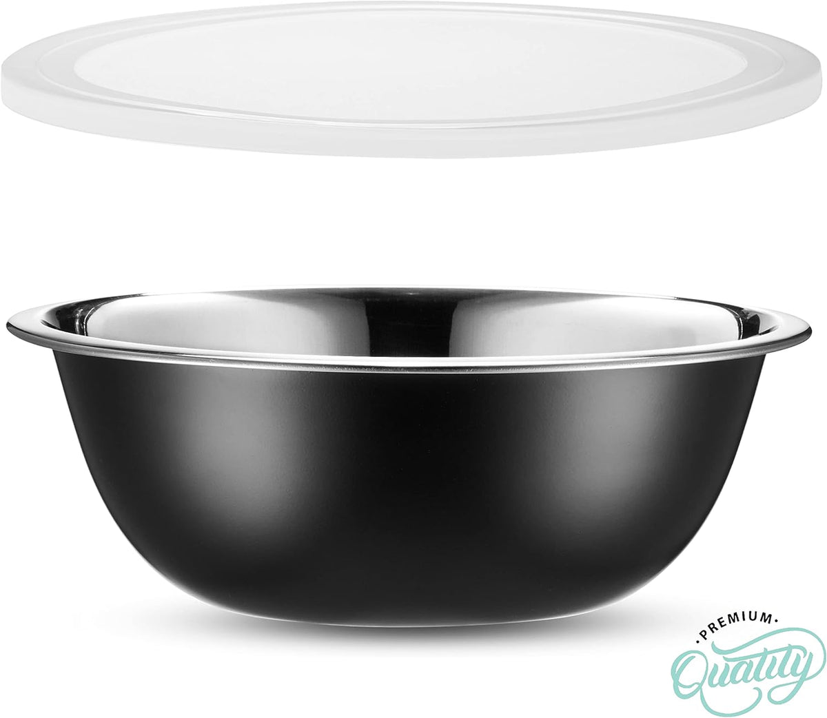 10-Piece Stainless Steel Mixing Bowl Set with Lids for Food Prep & Storage
