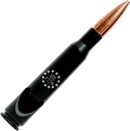 50.Cal American Flag Bottle Opener – American Flag Replica 50 BMG Opener - Patriotic Gift - Flag Bottle Opener