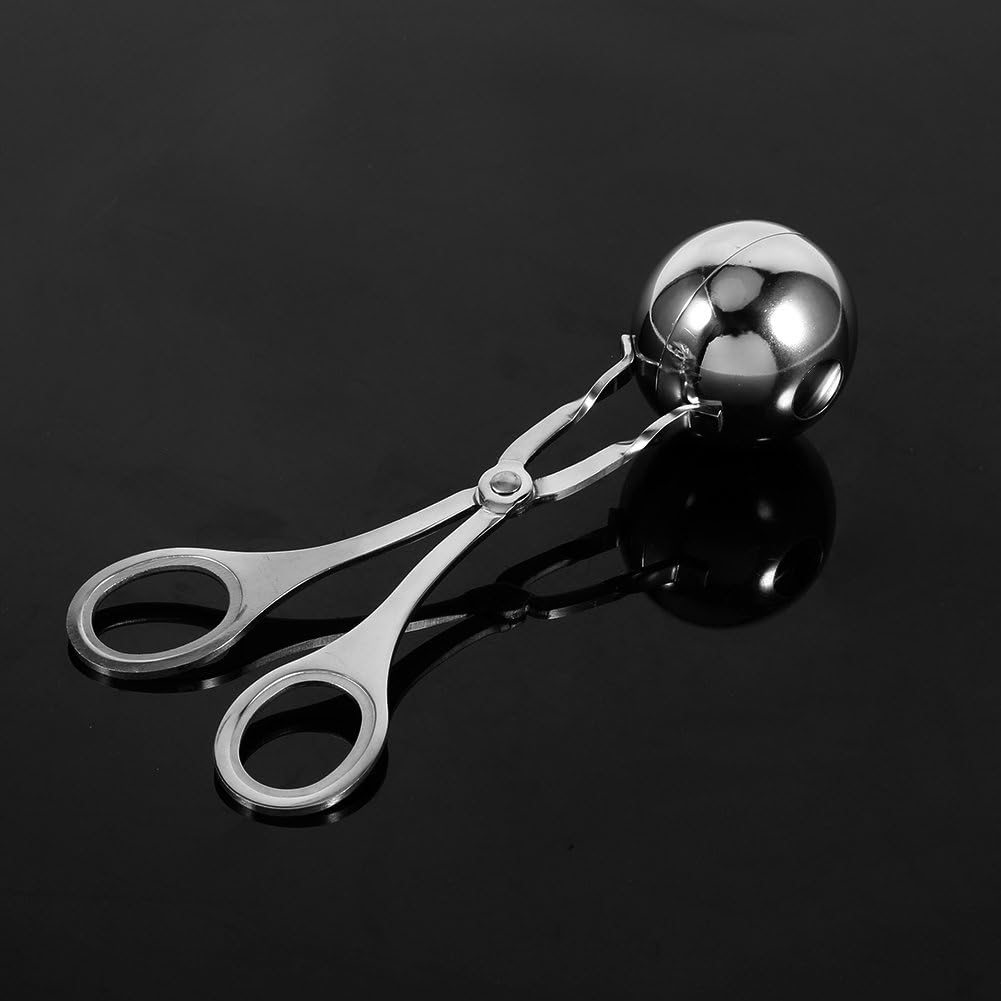 Stainless Steel Meatball Scoop Melon Baller Cookie Dough Scoop with Food Grade Material for Even Cooking and Easy Release