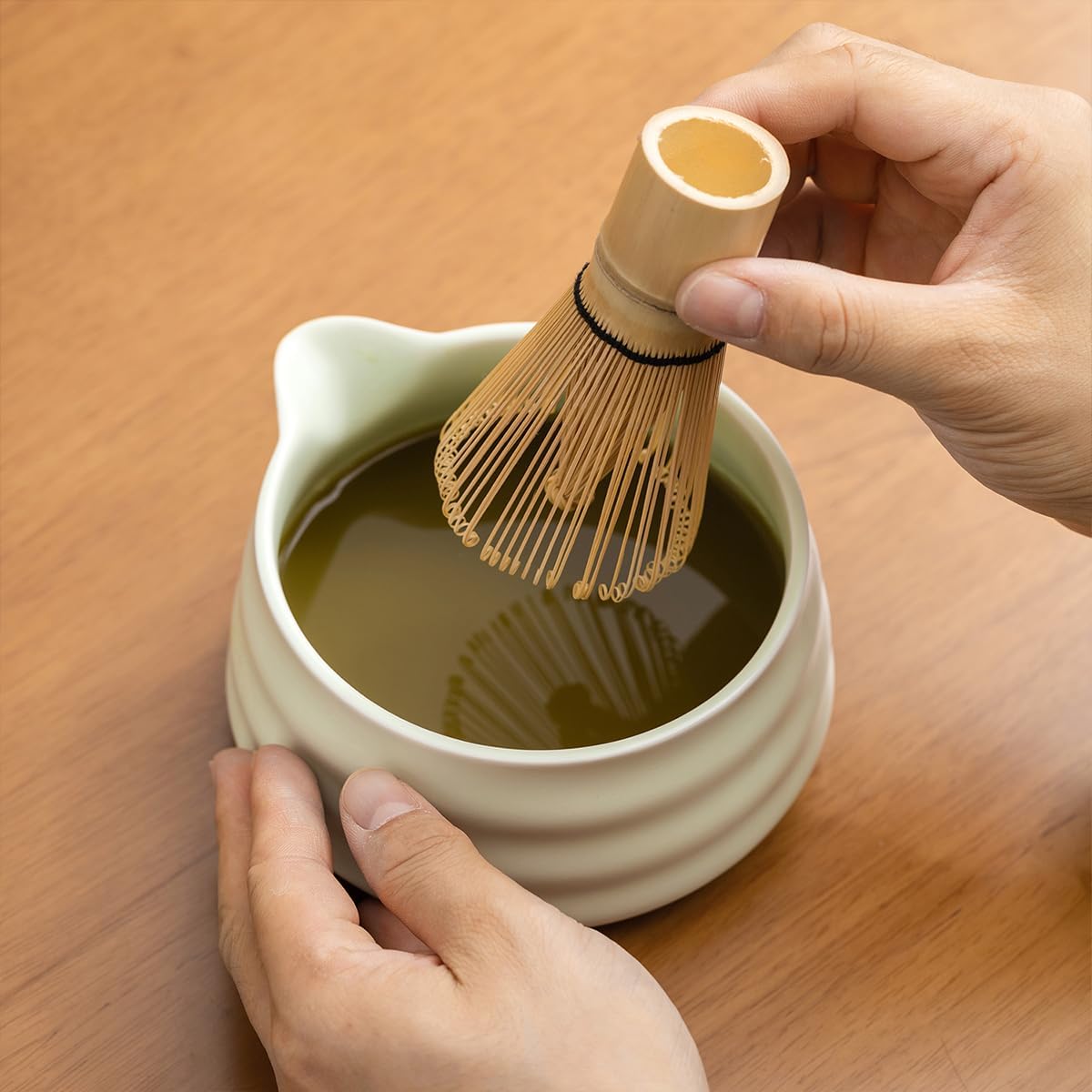 Matcha Set - Match Bowl with Spout and Whisk, 15 OZ, Matcha Scoop | Matcha Whisk Stand (Chasen Holder) - 5pc Perfect Matcha Kit for Matcha Tea Ceremony