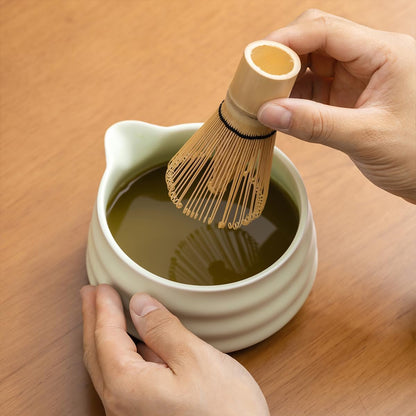 Matcha Set - Match Bowl with Spout and Whisk, 15 OZ, Matcha Scoop | Matcha Whisk Stand (Chasen Holder) - 5pc Perfect Matcha Kit for Matcha Tea Ceremony