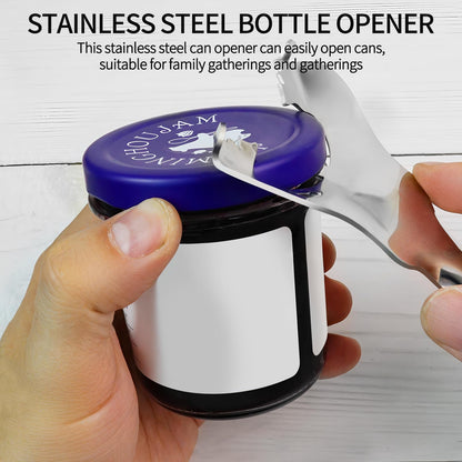2 Pack Stainless Steel Multifunctional Mason Jar Opener, Easy Twist Manual Handheld Tool, for Sealed Canning Lids, Easy Twist Manual Handheld Top Remover