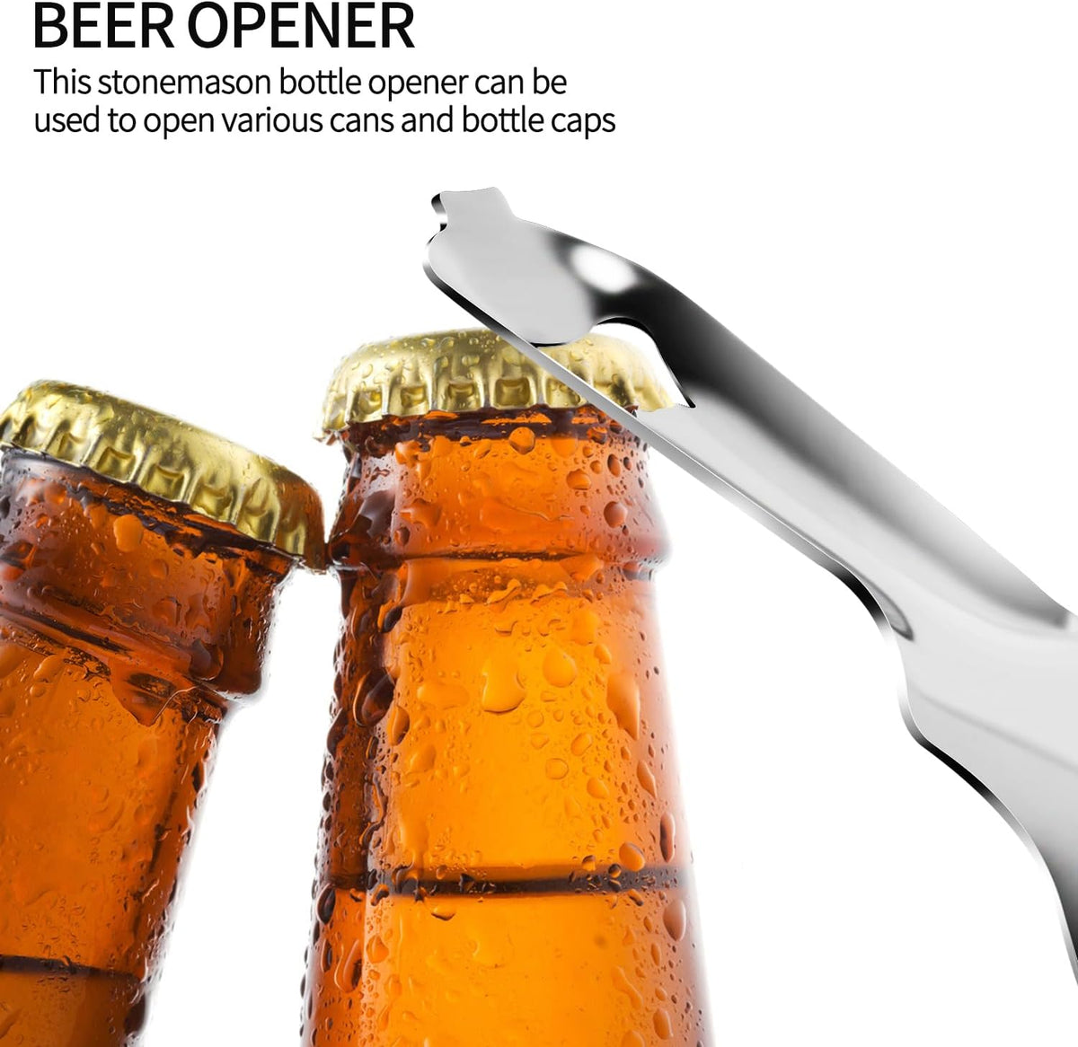 2 Pack Stainless Steel Multifunctional Mason Jar Opener, Easy Twist Manual Handheld Tool, for Sealed Canning Lids, Easy Twist Manual Handheld Top Remover