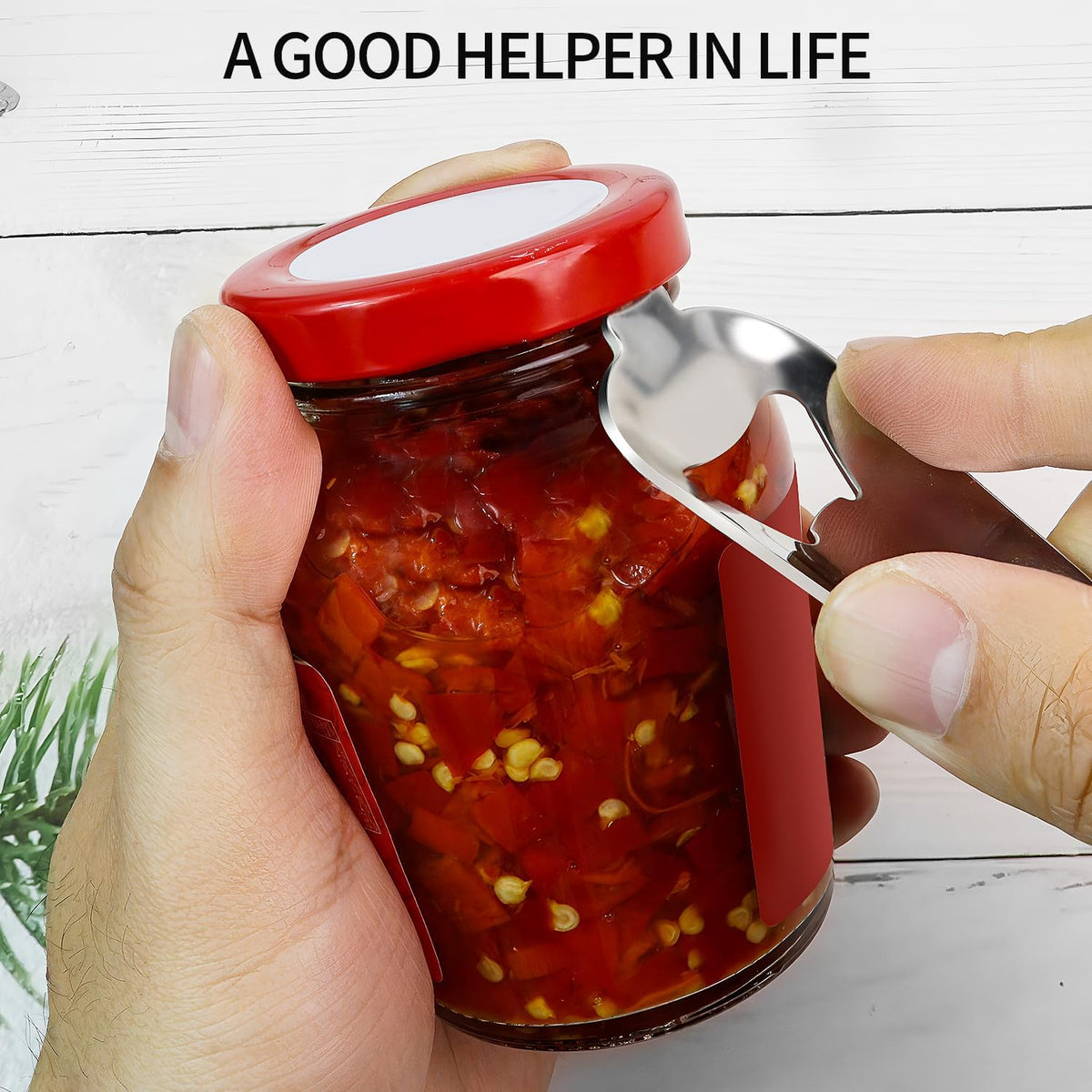 2 Pack Stainless Steel Multifunctional Mason Jar Opener, Easy Twist Manual Handheld Tool, for Sealed Canning Lids, Easy Twist Manual Handheld Top Remover