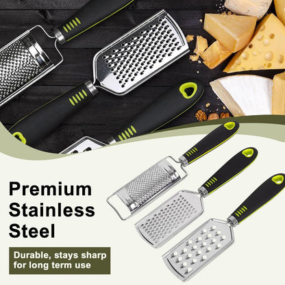 Handheld Cheese Graters with Cleaning Brush