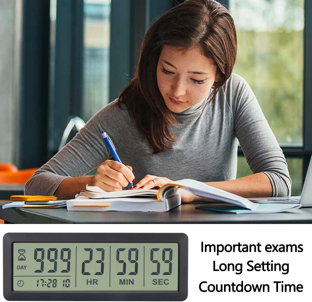 Digital Dual Kitchen Timer, Multiple Channels Countdown Timer | 3-Groups Triple Timer with Magnet-Back Memory-Preset Large Display Adjustable Volume, 3A Battery Included, Ideal for Cooking