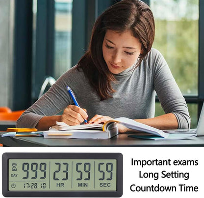 Digital Dual Kitchen Timer, Multiple Channels Countdown Timer | 3-Groups Triple Timer with Magnet-Back Memory-Preset Large Display Adjustable Volume, 3A Battery Included, Ideal for Cooking