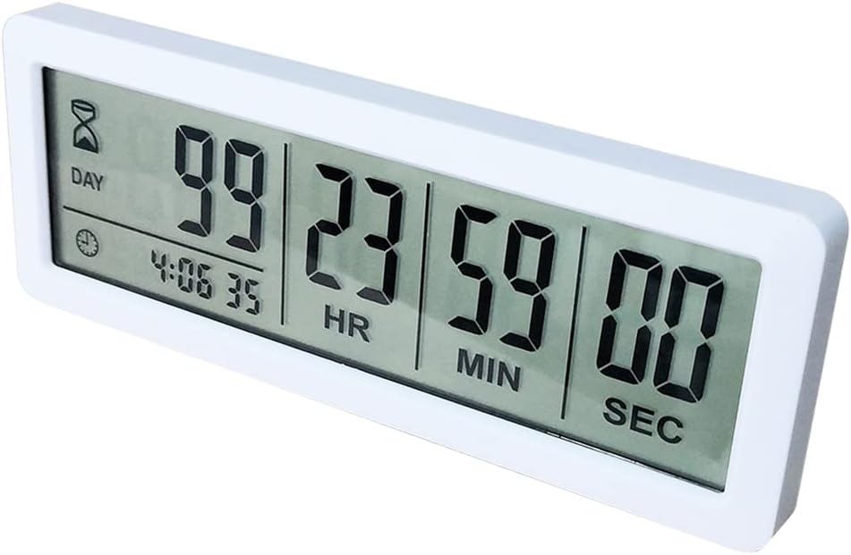 Digital Dual Kitchen Timer, Multiple Channels Countdown Timer | 3-Groups Triple Timer with Magnet-Back Memory-Preset Large Display Adjustable Volume, 3A Battery Included, Ideal for Cooking