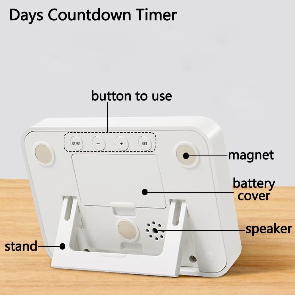 Digital Dual Kitchen Timer, Multiple Channels Countdown Timer | 3-Groups Triple Timer with Magnet-Back Memory-Preset Large Display Adjustable Volume, 3A Battery Included, Ideal for Cooking