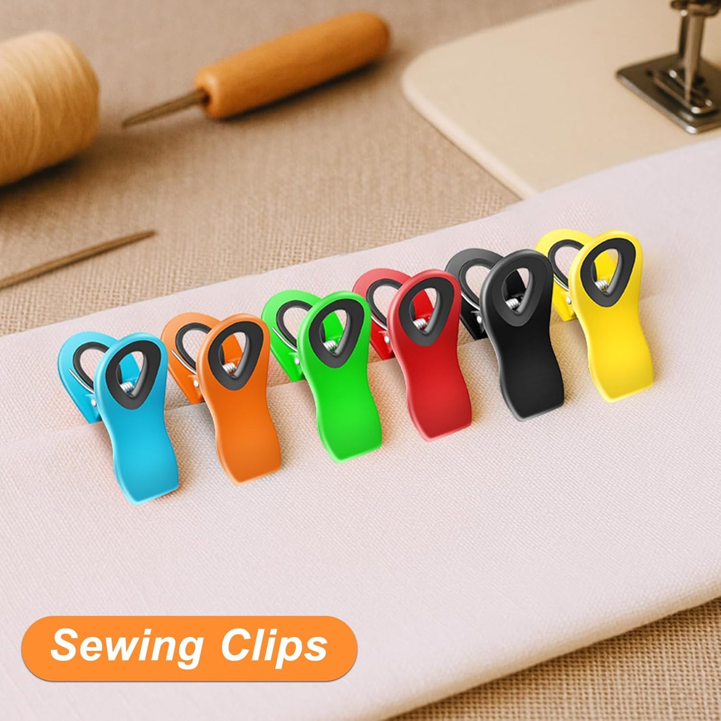 12 Pack Chip Clips Bag Clips, Magnetic Bag Clip for Food Storage | Heavy duty, plastic food clip for chips, snack, kitchen, refrigerator, garden, sewing, fabric, clothes pins