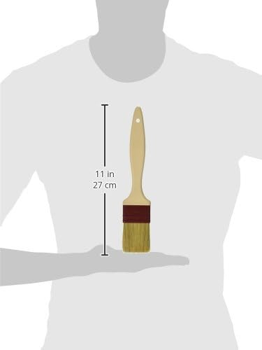 Matfer Bourgeat Natural Pastry Brush, Flat, 1 1/2"