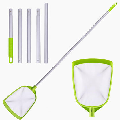 Pool Skimmer Net with Pole, Ultra-Fine Mesh, 72-Inch Total Length