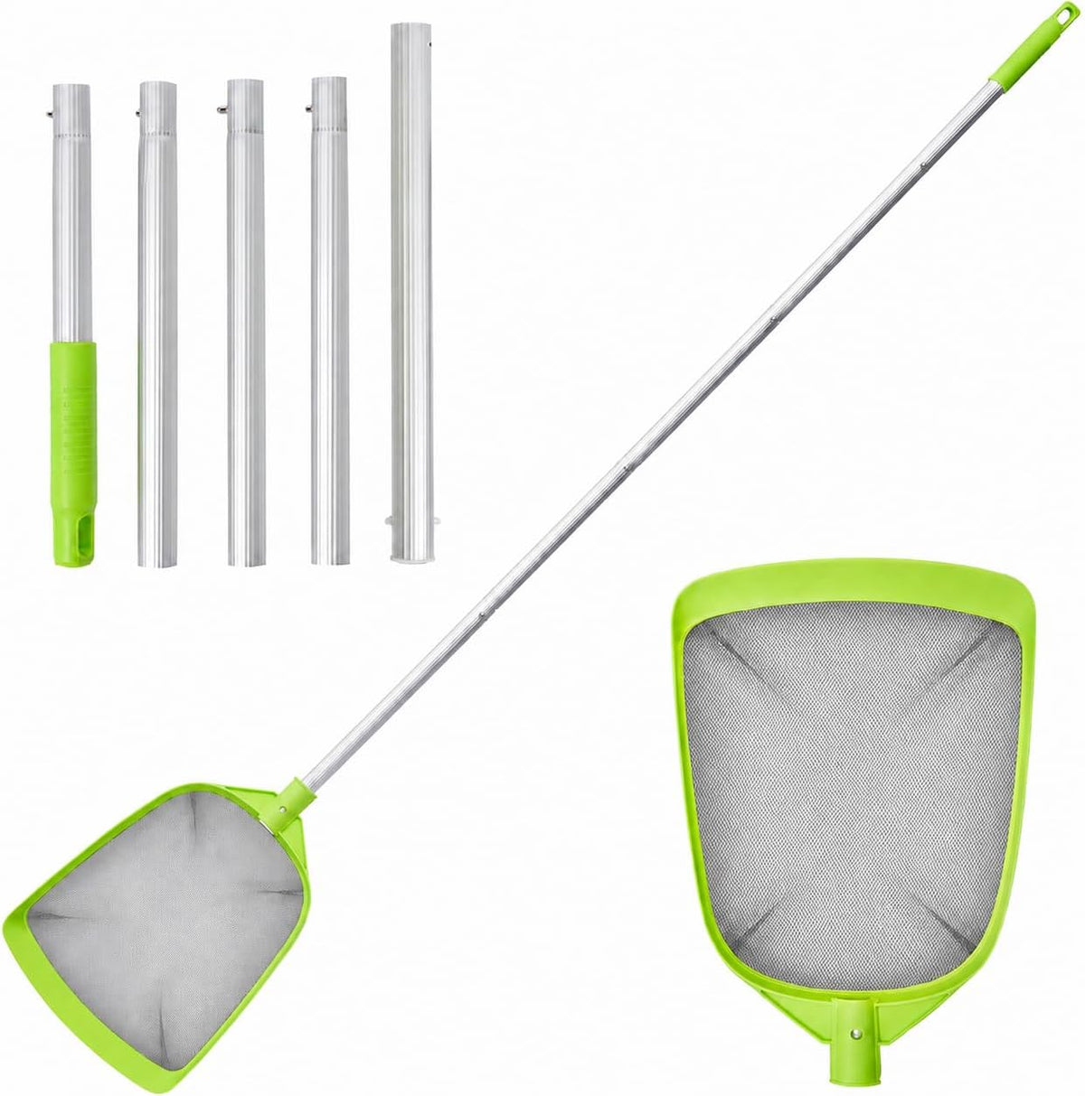 Pool Skimmer Net with Pole, Ultra-Fine Mesh, 72-Inch Total Length