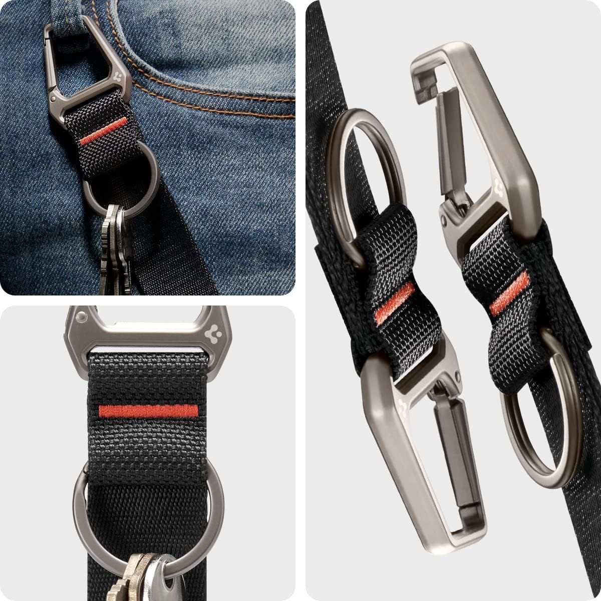 Universal Lanyard Wrist Strap with Keychain for iPhone, ID Badge Wallet Holder, AirPods, Cameras, Keychain & Everyday Carry, Durable Carabiner with Wrist Strap