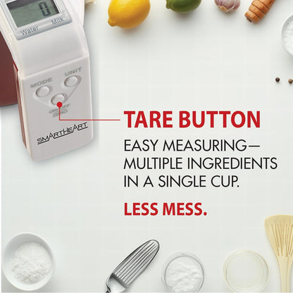 Digital Kitchen Measuring Cup Scale | 4 Cup Food Scale, Detachable Washable Cup, Tare, 5 Modes, g/lb-oz/fl oz/cup, Liquid & Dry Ingredients