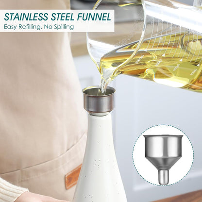 20 Oz Ceramic Olive Oil Dispenser Bottle, Oil and Vinegar, Cream | Drip Free Spout and Airtight Seal, Handcrafted Ceramic with Unique Rustic Design, Versatile for Oil, Vinegar, and Dressings