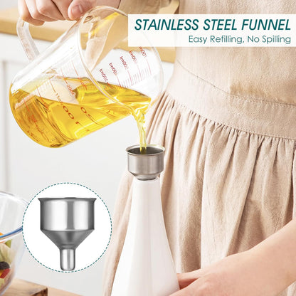 20 Oz Ceramic Olive Oil Dispenser Bottle, Oil and Vinegar, Cream | Drip Free Spout and Airtight Seal, Handcrafted Ceramic with Unique Rustic Design, Versatile for Oil, Vinegar, and Dressings