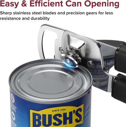 Multifunction Magnetic Manual Can Opener and Bottle Opener, Black
