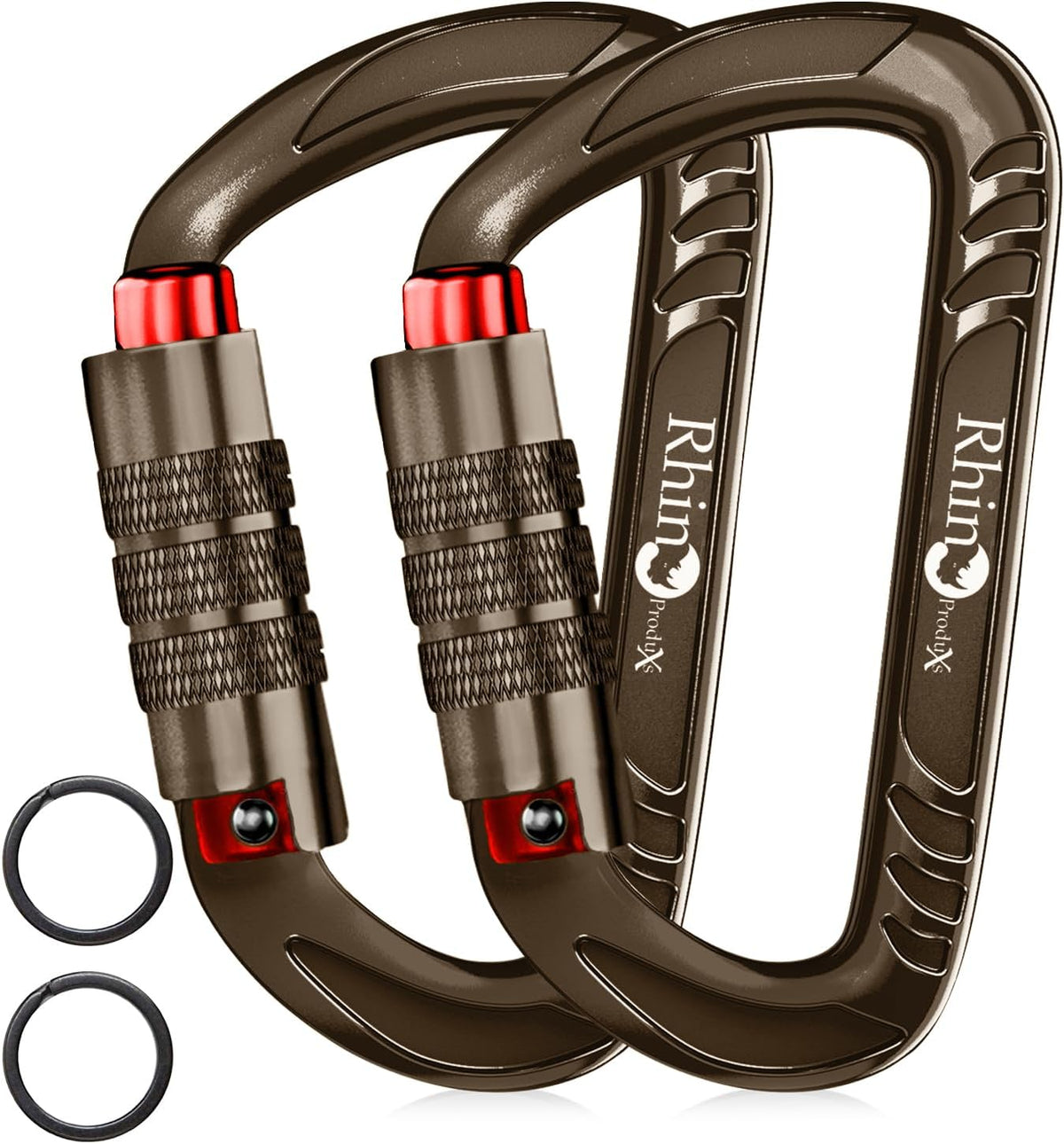 12kN Heavy Duty Carabiner Clips | 2697 lbs Capacity, For Pets, Outdoor, Camping, Hiking, Hammock, Dog Leash Harness, Keychains