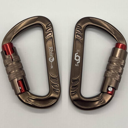 12kN Heavy Duty Carabiner Clips | 2697 lbs Capacity, For Pets, Outdoor, Camping, Hiking, Hammock, Dog Leash Harness, Keychains