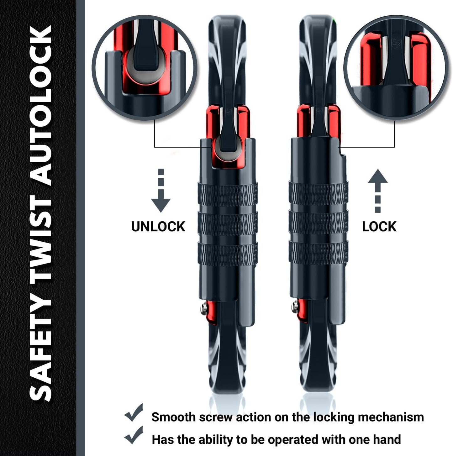 12kN Heavy Duty Carabiner Clips | 2697 lbs Capacity, For Pets, Outdoor, Camping, Hiking, Hammock, Dog Leash Harness, Keychains