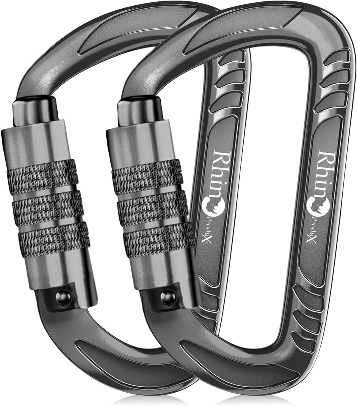 12kN Heavy Duty Carabiner Clips | 2697 lbs Capacity, For Pets, Outdoor, Camping, Hiking, Hammock, Dog Leash Harness, Keychains