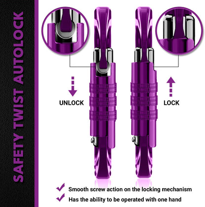 12kN Heavy Duty Carabiner Clips | 2697 lbs Capacity, For Pets, Outdoor, Camping, Hiking, Hammock, Dog Leash Harness, Keychains