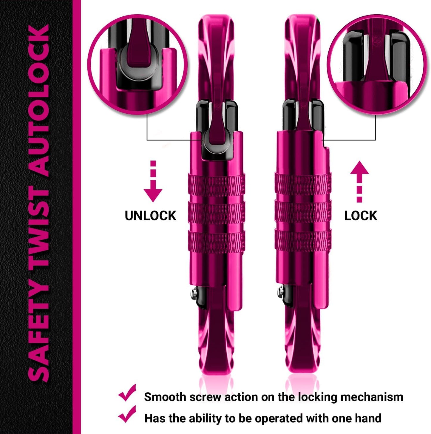 12kN Heavy Duty Carabiner Clips | 2697 lbs Capacity, For Pets, Outdoor, Camping, Hiking, Hammock, Dog Leash Harness, Keychains