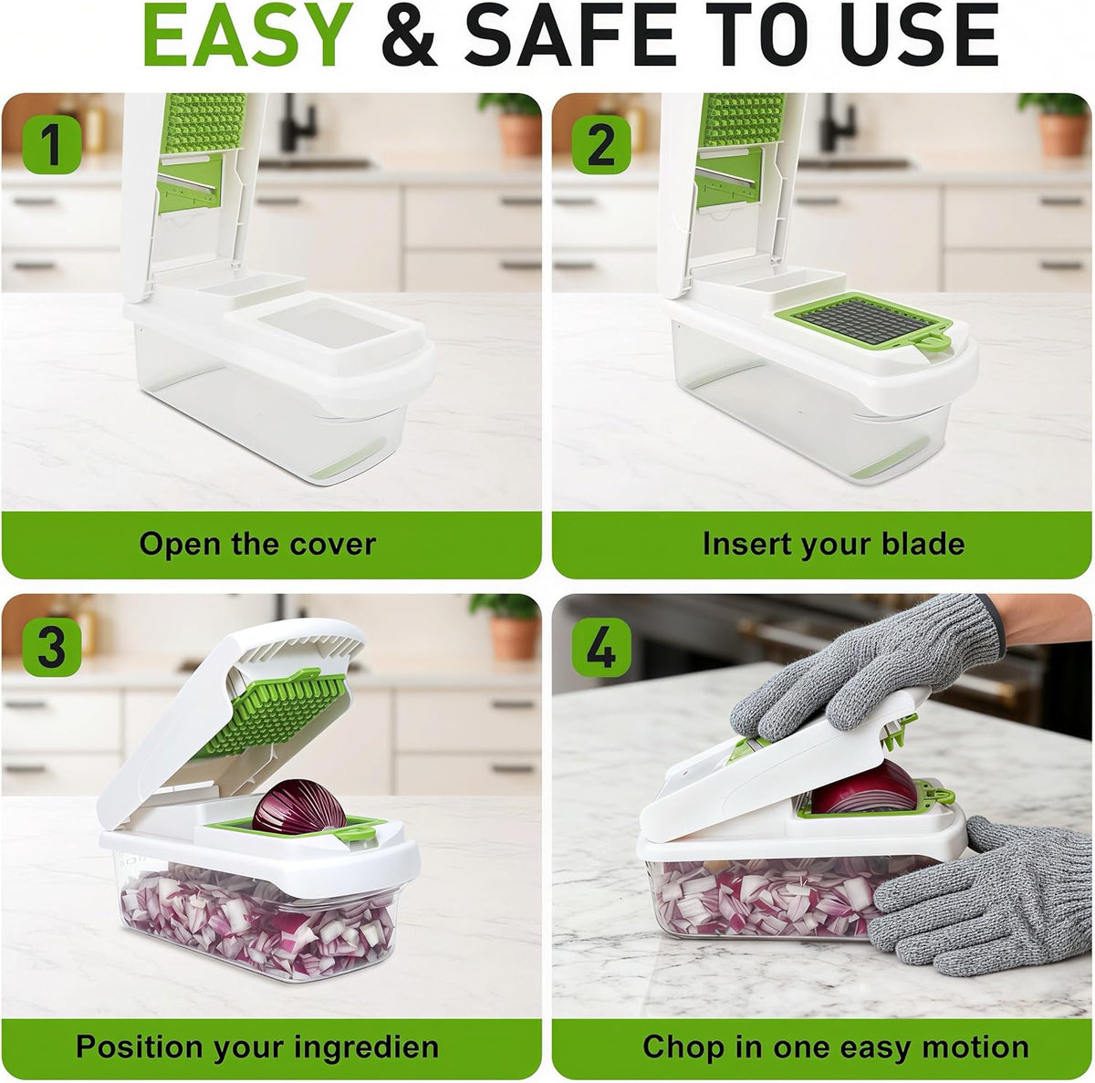 7 Blades Adjustable Mandoline Slicer, Multifunctional Veggie & Fruit Cutter