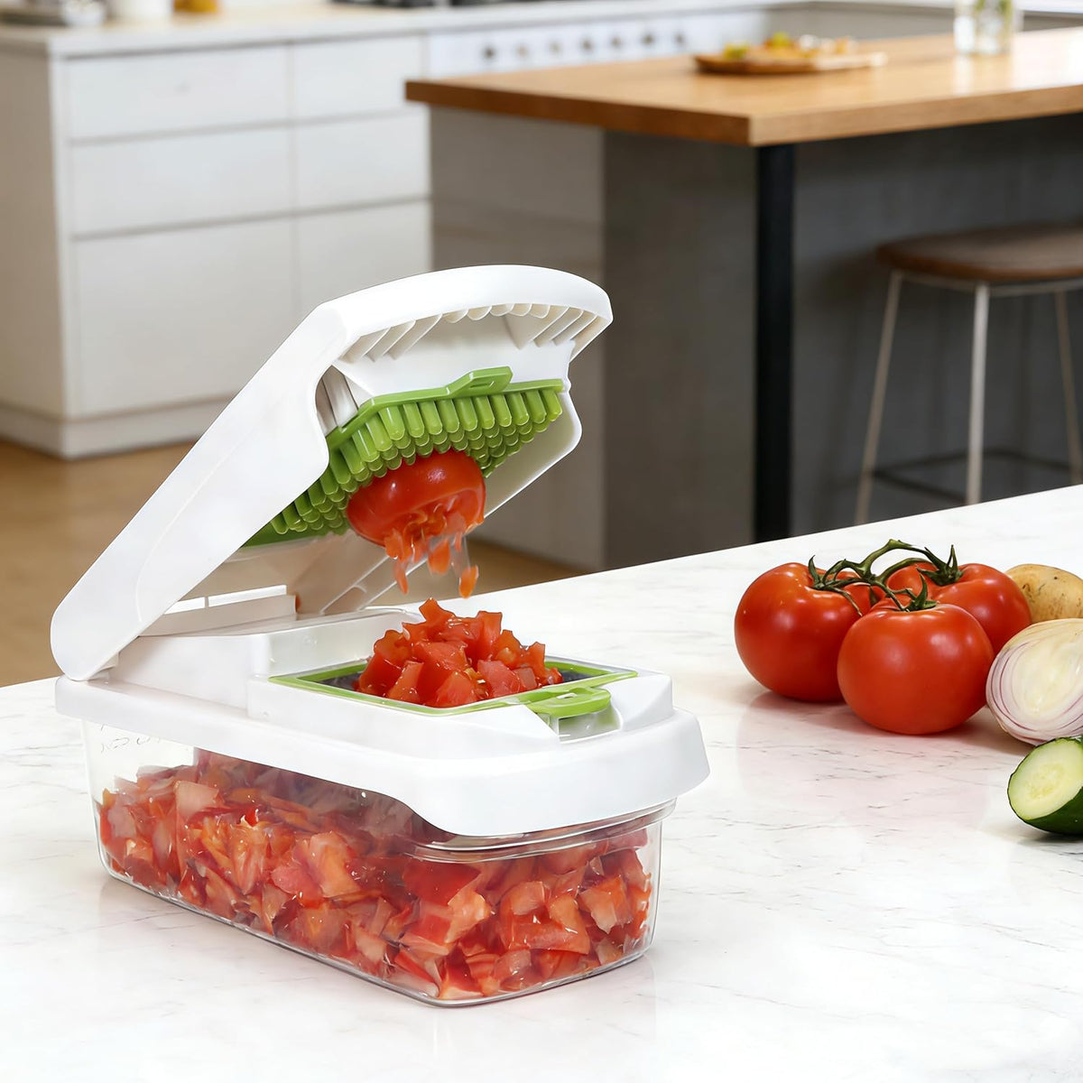 7 Blades Adjustable Mandoline Slicer, Multifunctional Veggie & Fruit Cutter