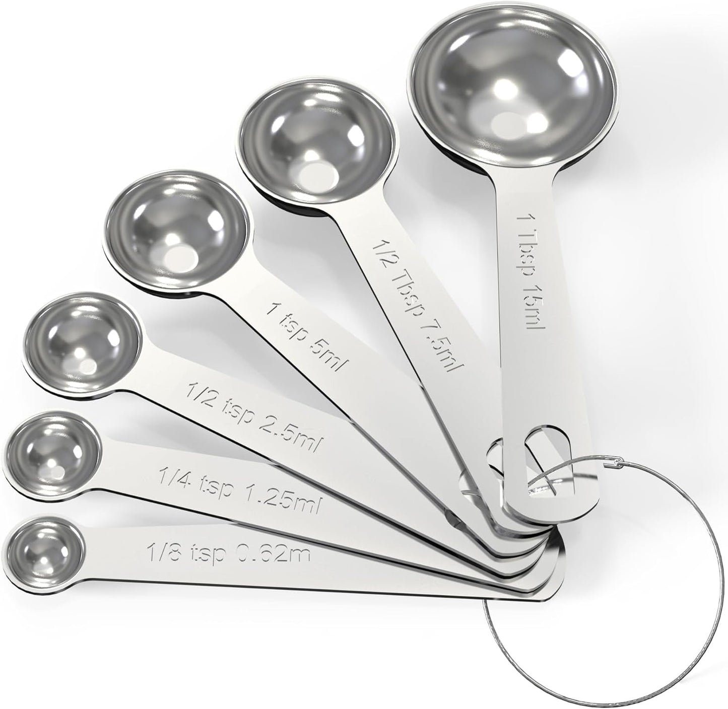 TILUCK Stainless Steel Measuring Cups & Spoons Set,Coffee Scoop Spoon | Kitchen Gadgets for Cooking & Baking,Set of 13