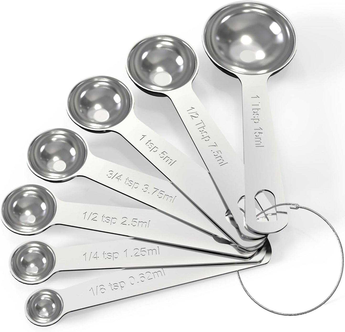 TILUCK Stainless Steel Measuring Cups & Spoons Set,Coffee Scoop Spoon | Kitchen Gadgets for Cooking & Baking,Set of 13
